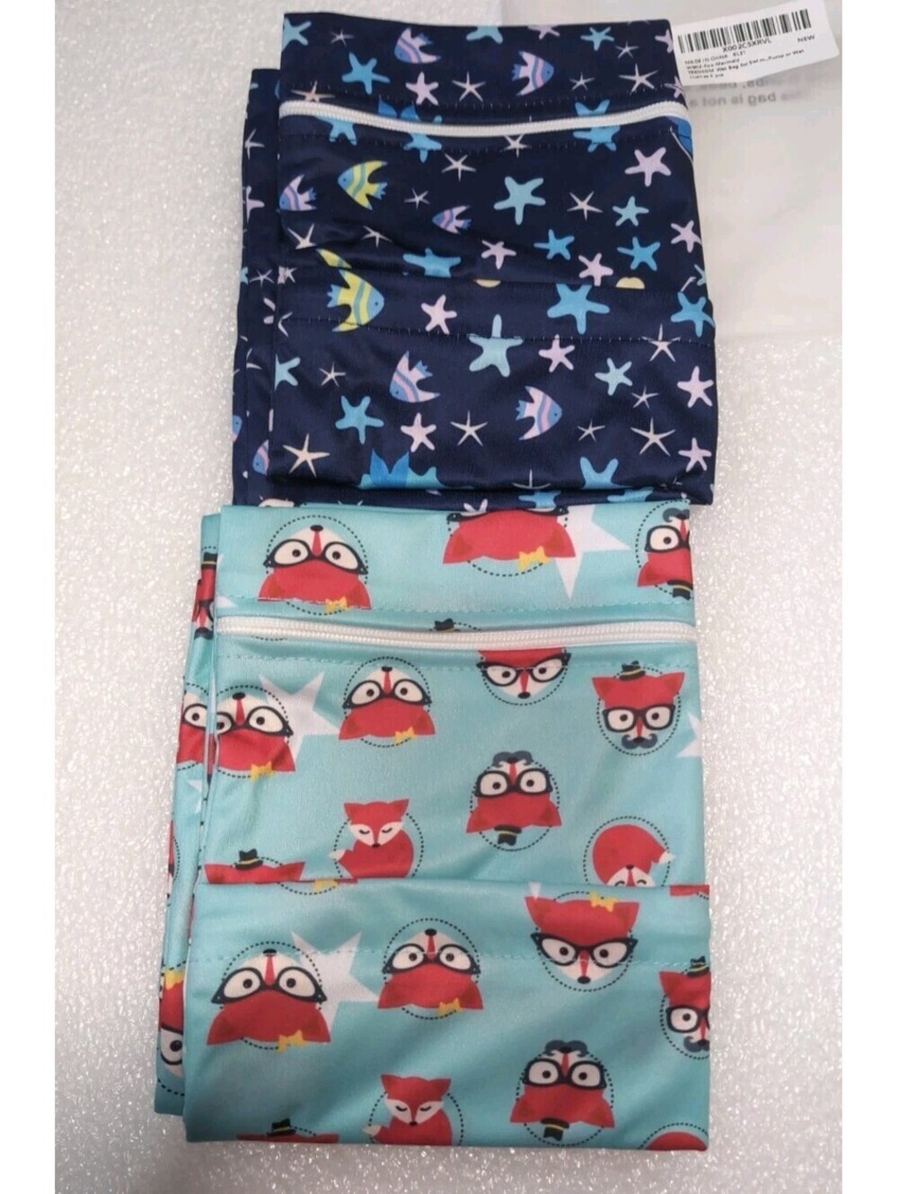 Fox & Mermaid Wet Bags Beach Boating Pool Set Of 2